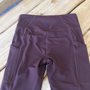 Prana Electa Pocket Leggings, Deep Eggplant, Size S